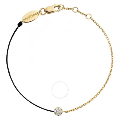 Redline String-chain Illusion Adjustable Bracelet In Black