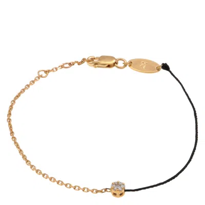 Redline String-chain Illusion Adjustable Bracelet In Black