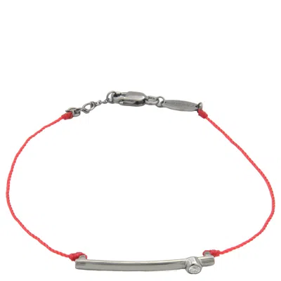 Redline Tube 0.05ct Round Diamond String Bracelet