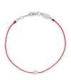 Redline White Gold And Diamond Pure Bracelet In Red