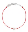 Redline White Gold And Diamond So Absolu Thread Bracelet In Silver