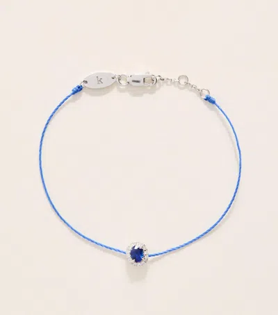 Redline White Gold And Sapphire Diva Bracelet In Blue