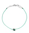 Redline White Gold, Diamond And Emerald Diva Bracelet In Green