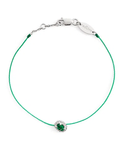 Redline White Gold, Diamond And Emerald Diva Bracelet