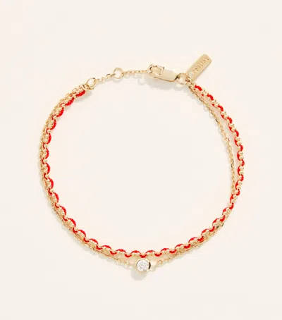 Redline Yellow Gold And Diamond Aurore Celeste Bracelet