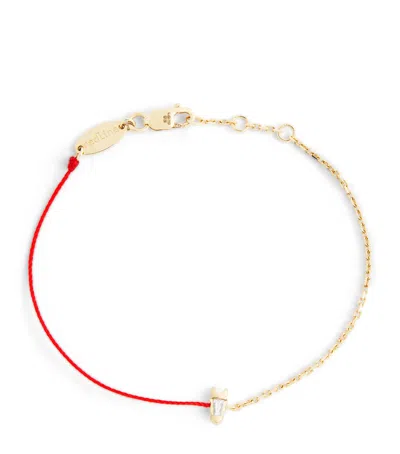 Redline Yellow Gold And Diamond Chinese New Year Bracelet