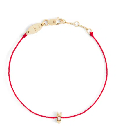 Redline Yellow Gold And Diamond Chinese New Year Bracelet