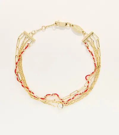 Redline Yellow Gold And Diamond Generous Bracelet