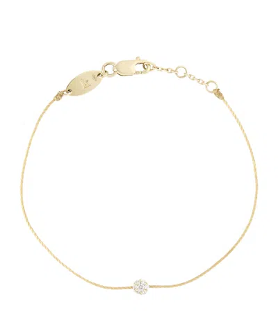 Redline Yellow Gold And Diamond Illusion Bracelet