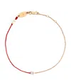 Redline Yellow Gold And Diamond Royal 10-year Anniversary Bracelet In Red
