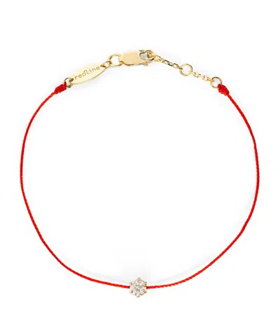 Redline Yellow Gold And Diamond So Absolu Thread Bracelet