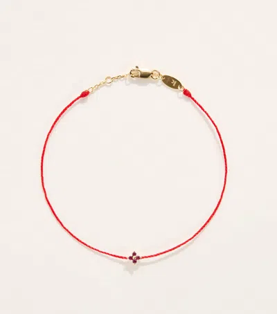 Redline Yellow Gold And Ruby Shiny Rubis Bracelet