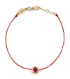 Redline Yellow Gold, Diamond And Ruby Diva Bracelet In Gold
