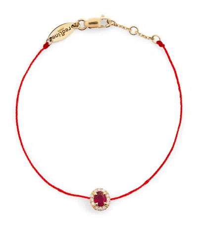 Redline Yellow Gold, Diamond And Ruby Diva Bracelet