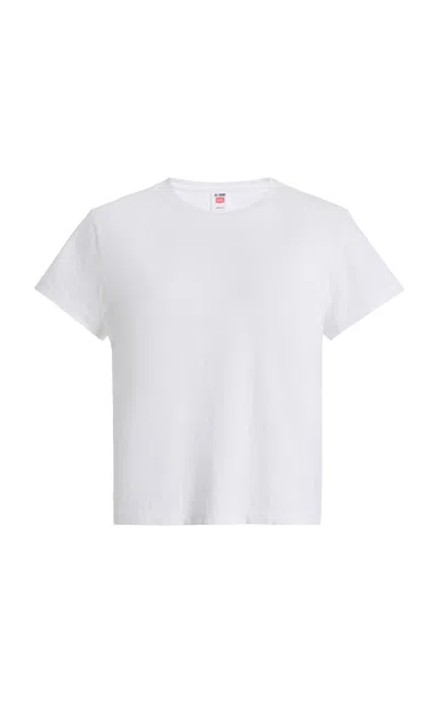Re/done 1950s Boxy Cotton T-shirt In White