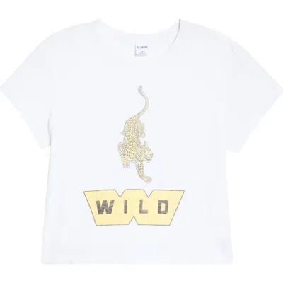 Re/done 1950s Boxy Wild Graphic T-shirt In White