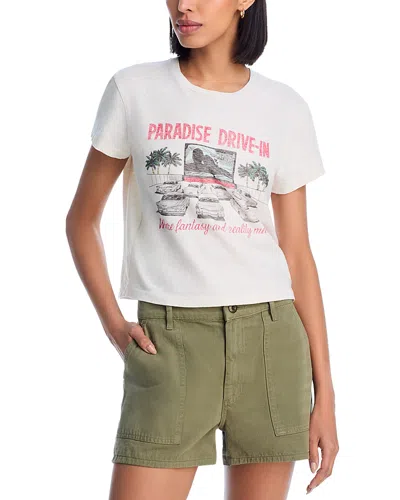 Re/done 50's Drive In Boxy Tee In White