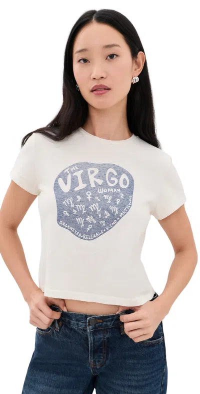 Re/done 50s Boxy Virgo Tee Parchment In White