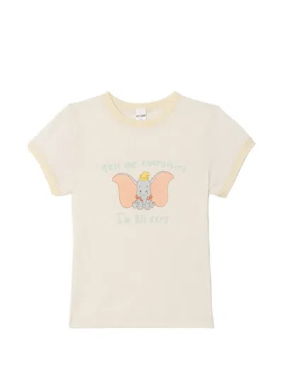 Re/done 60s Graphic T-shirt In Neutral