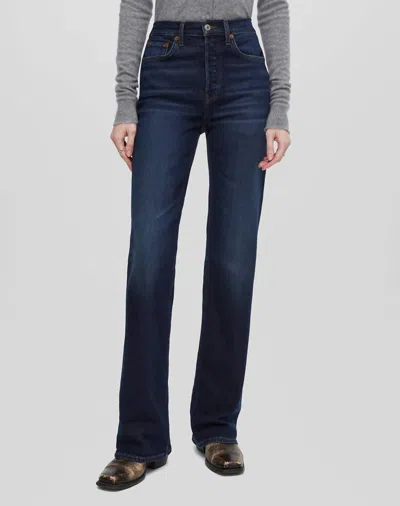 Re/done 70's Bootcut Jeans In Barely Worn In Multi