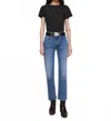 Re/done 70's Stove Pipe Straight Jeans In Med Vain In Multi