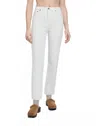 Re/done High Rise Rigid Stove Pipe Jeans White 28 In White