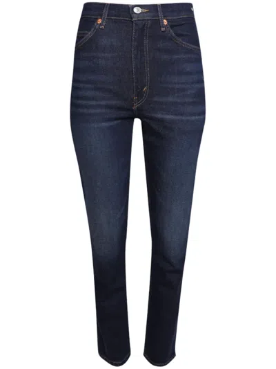 Re/done 70's Straight-leg Jeans In Blue