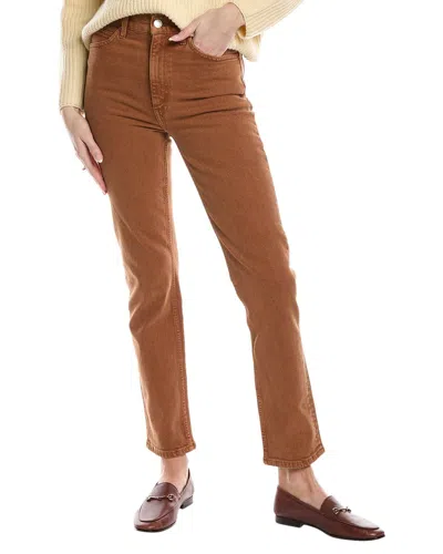 Re/done 70's Straight Washed Terracotta Jean In Brown