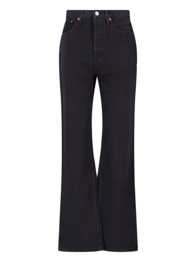 RE/DONE '70S' BOOTCUT JEANS - BLACK
