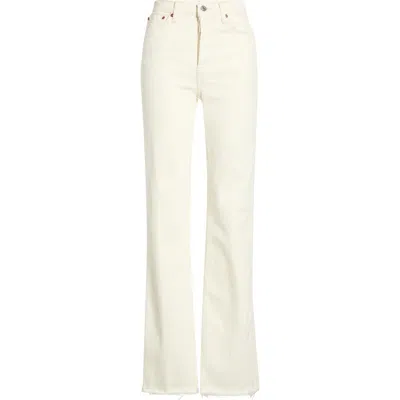 Re/done 70s Bootcut Jeans In White