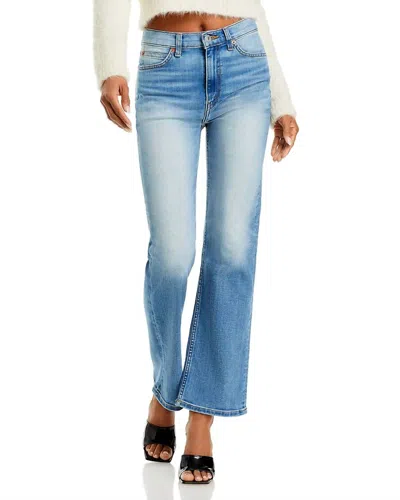 Re/done 70s Crop Boot Pants In West Coast Fade In Blue