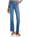 Re/done 70s High Rise Bootcut Jeans In Anti Fade In Blue