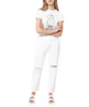 Re/done Make Old Jeans With A High Waist In White
