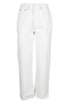Re/done 70s Stove Pipe Stove Pipe Jeans In White Denim In White
