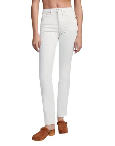 Re/done 80s Slim Straight Leg Jeans In Vintage White