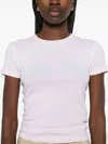 Re/done 90s Baby Holly Dolly T-shirt In Pnk In White