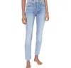 Re/done 90s High Rise Ankle Crop Jeans In Faded Topaz In Blue