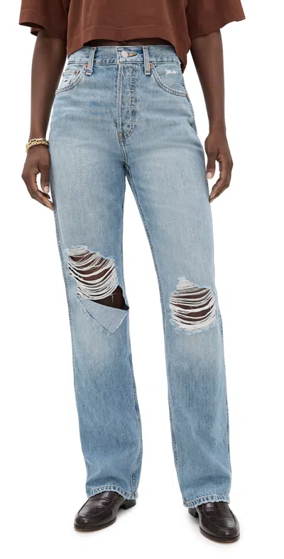Re/done 90s High Rise Loose Jeans Breaker Blue