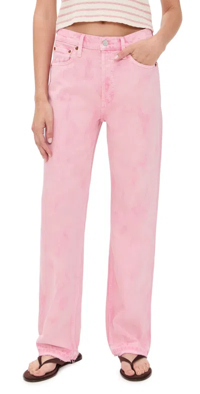 Re/done 90s High Rise Loose Jeans Rosita Released In Pink