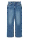 Re/done Blue 70s Crop Boot Jeans In Blue