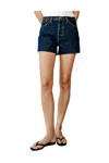 Re/done 90s Low Slung Jean Short In Heritage Rinse In Blue