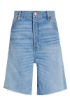 Re/done '90s Raw Hem Long Denim Shorts