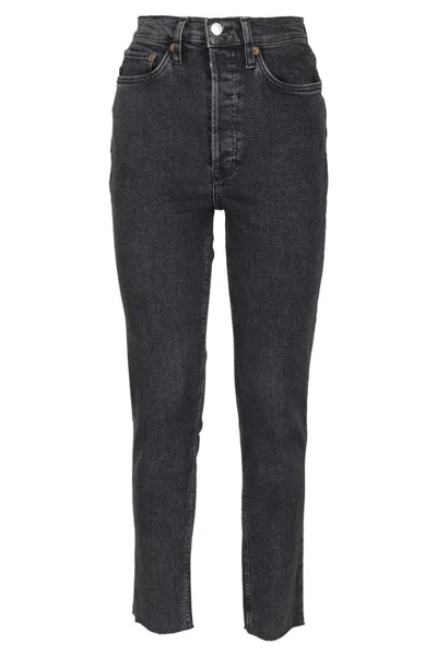 Re/done 90s Ultra High Rise Skinny In Blue