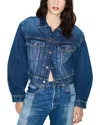 Re/done A Frame Denim Jacket In Blue