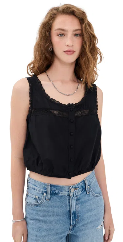 Re/done Allegra Top Black