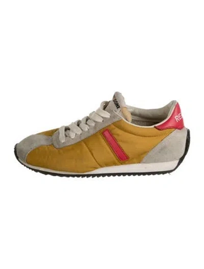Pre-owned Re/done Athletic Sneakers In Grey/yellow