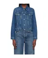 Re/done Baby Trucker Denim Jacket In Blue