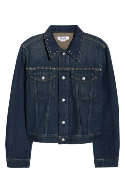 Re/done Baby Trucker Jacket In Blue