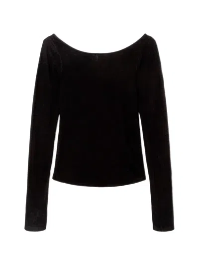 Re/done Ballet Long-sleeve T-shirt In Black