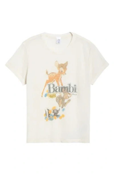 Re/done Bambi Graphic T-shirt In White